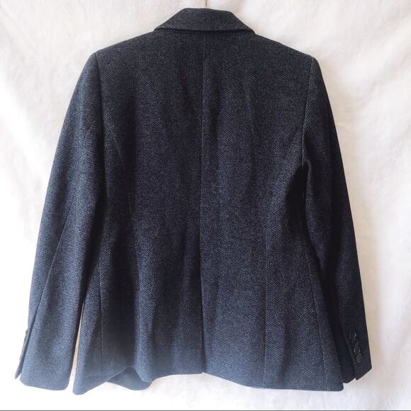 Ann Taylor Gray Petite One-Button Tailored Blazer - Picture 3 of 12